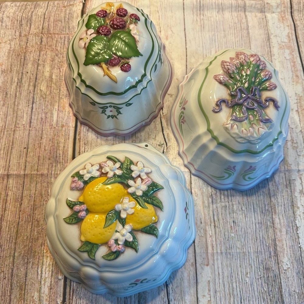 The Franklin Mint • Le Cordon Bleu Jello Molds • Set of Three • Collectibles - Picture 9 of 16